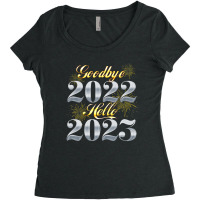 Goodbye 2022 Hello 2023 - Happy New Year Women's Triblend Scoop T-shirt | Artistshot