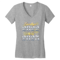 Goodbye 2022 Hello 2023 - Happy New Year Women's V-neck T-shirt | Artistshot