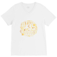 Happy New Year 2023 V-neck Tee | Artistshot