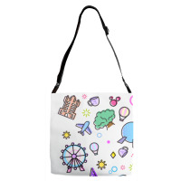 Castle On Earth Adjustable Strap Totes | Artistshot