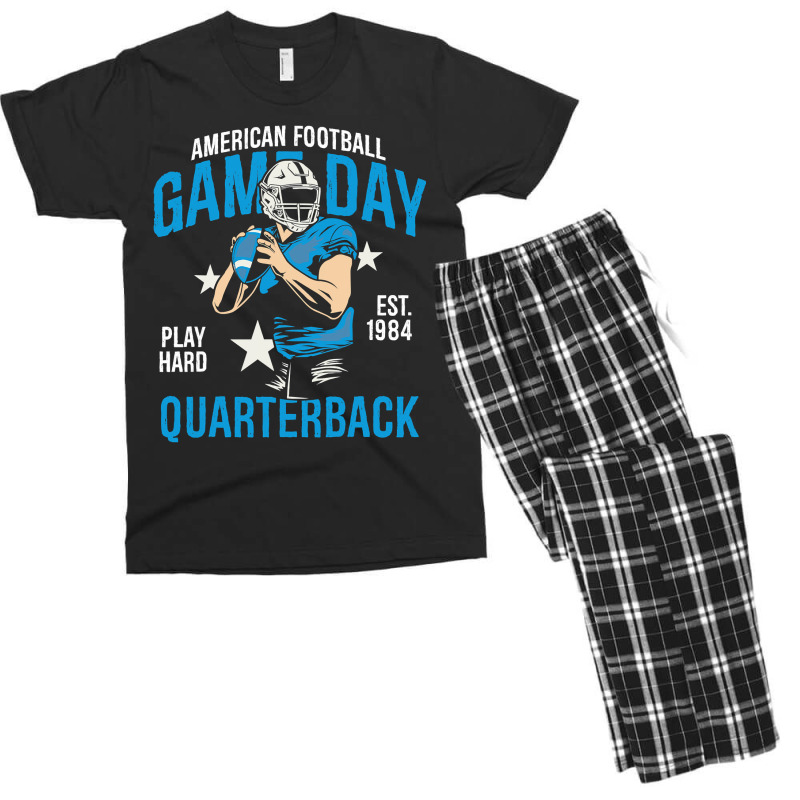 Football Game Day Quarterback 209 Football Player Men's T-shirt Pajama Set by hopelessoon | Artistshot