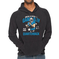 Football Game Day Quarterback 209 Football Player Vintage Hoodie | Artistshot