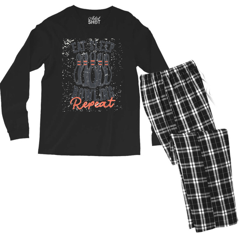 Bowling Hobby Leisure Sports Men's Long Sleeve Pajama Set by JOSEPHDOMINICWILLIS | Artistshot