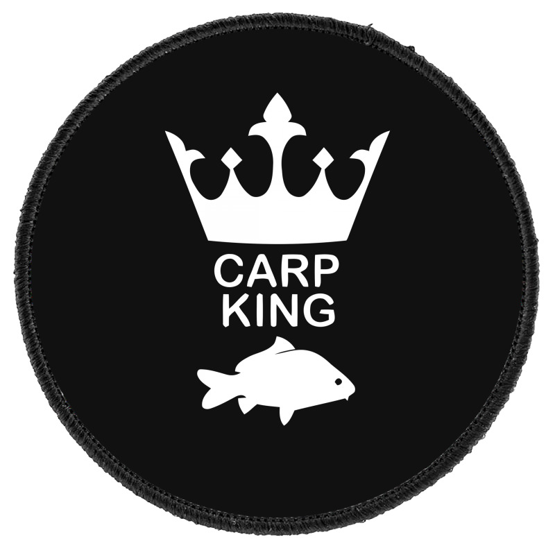 Custom Carp King Funny Fishing Funny Round Patch By Candrashop - Artistshot