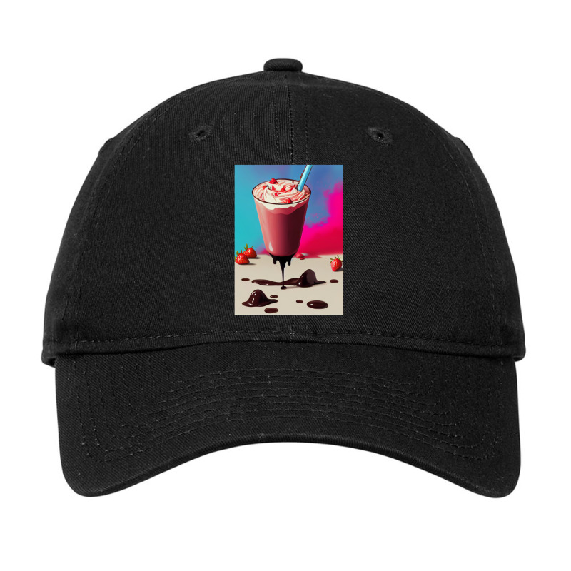 Strawberry Milkshake 2 Adjustable Cap by AllenSCrowley | Artistshot