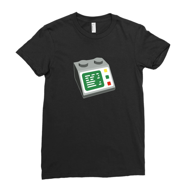 Toy Brick Computer Console Ladies Fitted T-Shirt by ElenaMCartasegna | Artistshot