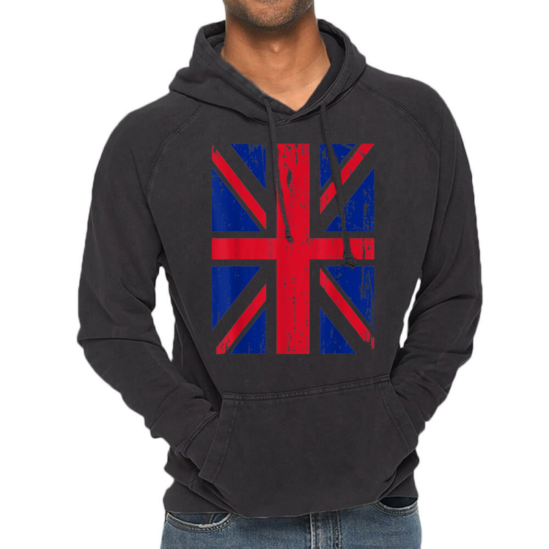 Union Jack Flag United Kingdom Great Britain Vintage Hoodie | Artistshot