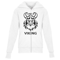 I Am A Viking Funny Youth Zipper Hoodie | Artistshot