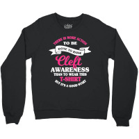 Cleft Lip Palate Ribbon Awareness Week Orofacial Hare Lip Crewneck Sweatshirt | Artistshot