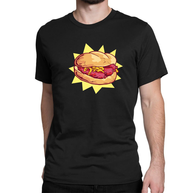 Sausage Sandwich Fast Food Classic T-shirt by beastonkriss | Artistshot