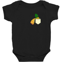 Pizza Loves Pineapple Funny Pizza Lovers Baby Bodysuit | Artistshot