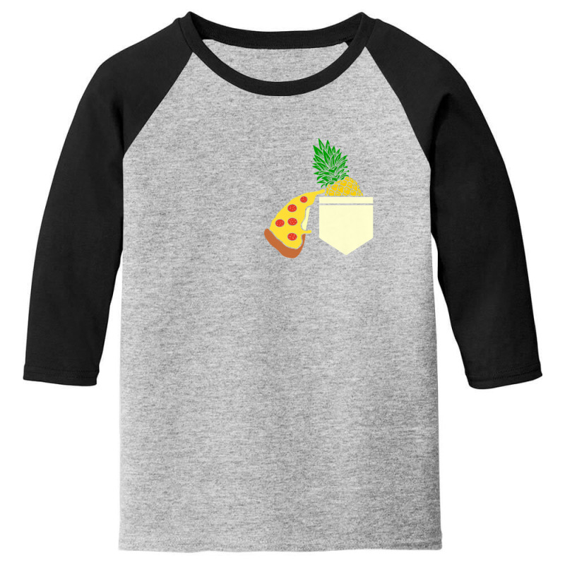 Pizza Loves Pineapple Funny Pizza Lovers Youth 3/4 Sleeve | Artistshot