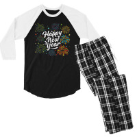 Happy New Year 2023 Party Men Women New Years Eve Holiday Men's 3/4 Sleeve Pajama Set | Artistshot