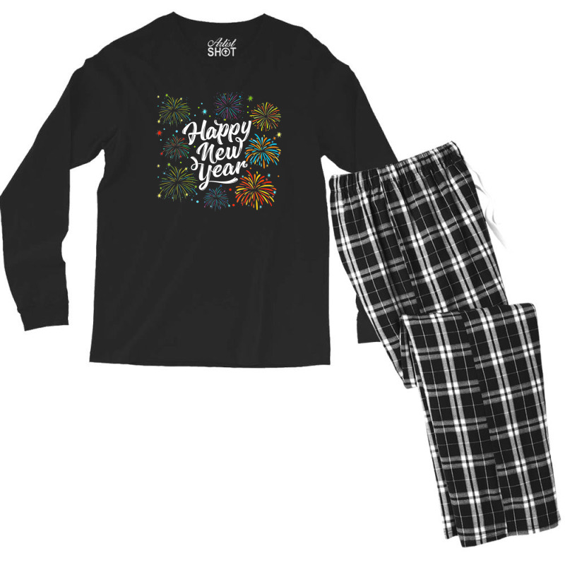 Happy New Year 2023 Party Men Women New Years Eve Holiday Men's Long Sleeve Pajama Set | Artistshot