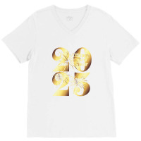 New Year's Eve Fireworks Nye Celebration Happy New Year 2023 V-neck Tee | Artistshot