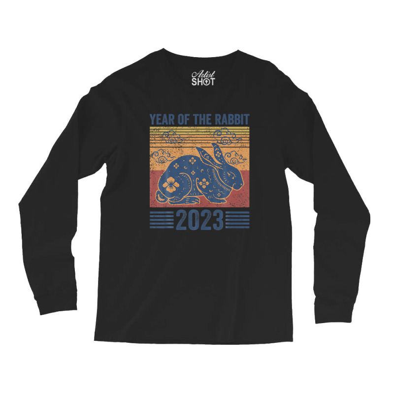 Chinese New Year 2023 Year Of The Rabbit Zodiac Lunar Long Sleeve Shirts | Artistshot