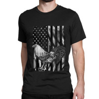 Us Flag Cock Fight Enthusiast Cock Fight Classic T-shirt | Artistshot