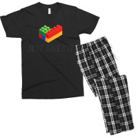 Just Build It Blocks Bricks Building Blocks Toy Men's T-shirt Pajama Set | Artistshot