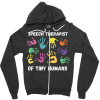 Slp Speech Language Pathology Therapist Zipper Hoodie | Artistshot