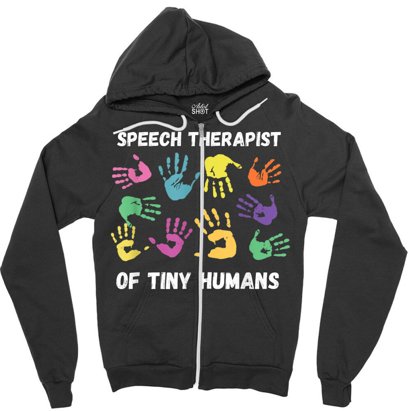 Slp Speech Language Pathology Therapist Zipper Hoodie by MellieGuilbeault | Artistshot