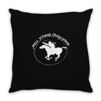 Neil Young Crazy Horse Throw Pillow | Artistshot