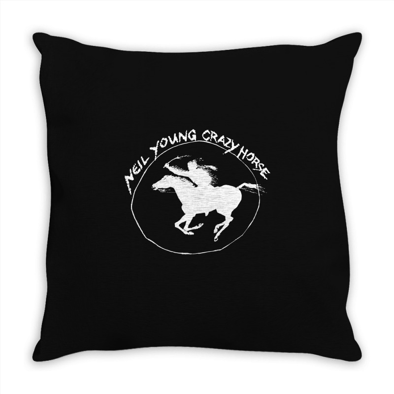 Neil Young Crazy Horse Throw Pillow by BLACKHEART | Artistshot