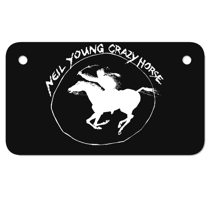 Neil Young Crazy Horse Motorcycle License Plate by BLACKHEART | Artistshot