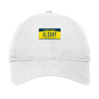 Albany Ny New York Upstate Capital Hometown License Plate T Shirt Adjustable Cap | Artistshot