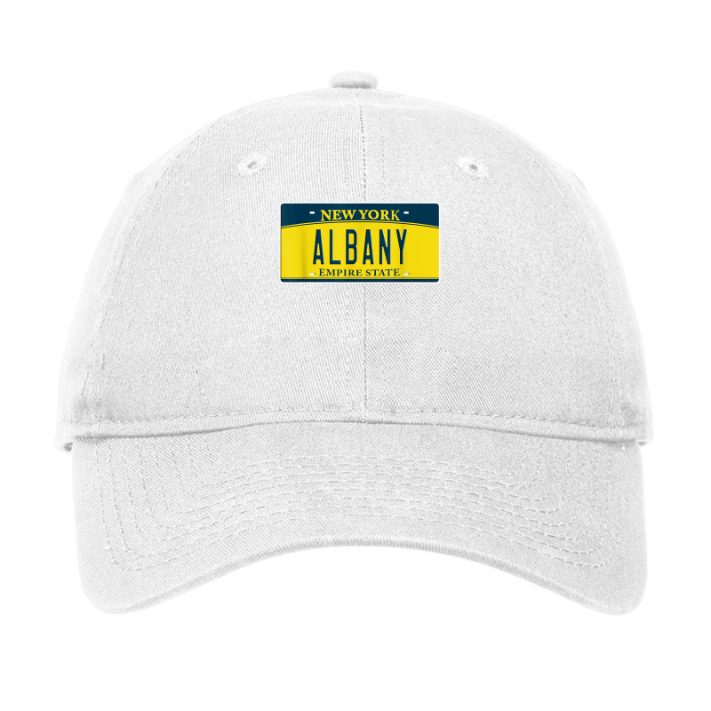 Albany Ny New York Upstate Capital Hometown License Plate T Shirt Adjustable Cap by rowenapas5d | Artistshot