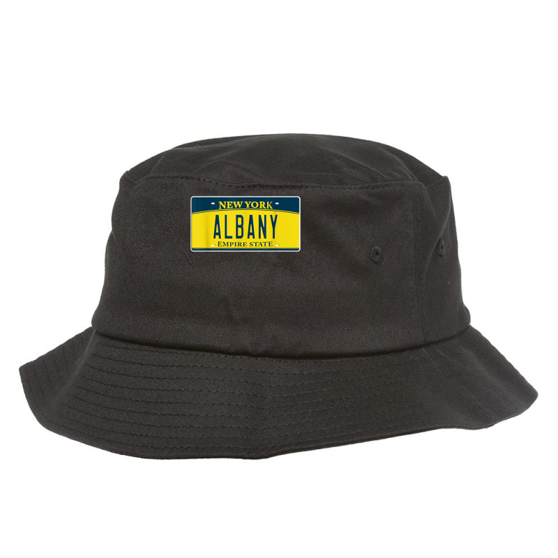 Albany Ny New York Upstate Capital Hometown License Plate T Shirt Bucket Hat by rowenapas5d | Artistshot