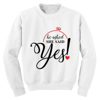 Finally Yes Youth Sweatshirt | Artistshot