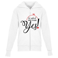 Finally Yes Youth Zipper Hoodie | Artistshot