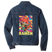 Red Panda Ramen Noodle Japan Cuisine Japanese Asian Food Men Denim Jacket | Artistshot