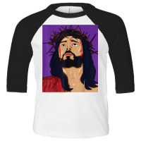 Christ Jesus T Cross Of Nazareth Our Savior Jesus Cristo T Shirt Toddler 3/4 Sleeve Tee | Artistshot