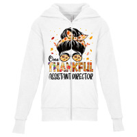 Assistant Director One Thankful Thanksgiving Fall Autumn T Shirt Youth Zipper Hoodie | Artistshot