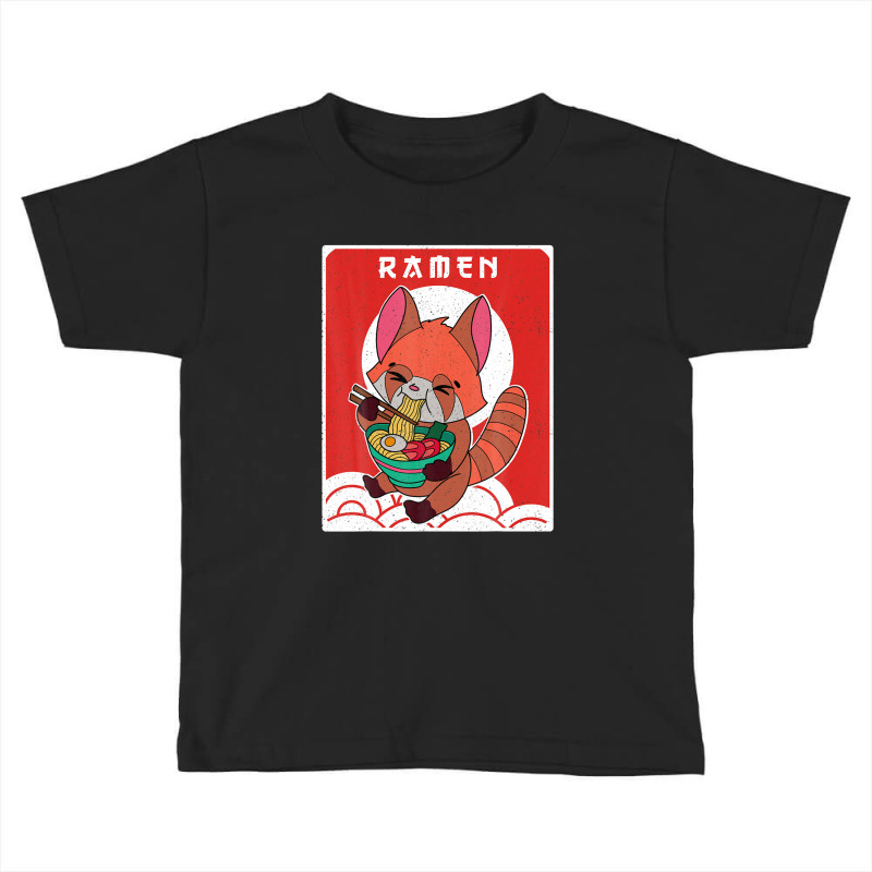 Red Panda Ramen Noodle Japan Cuisine Japanese Asian Food Toddler T-shirt by beastonkriss | Artistshot