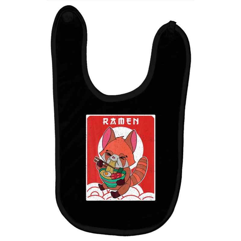 Red Panda Ramen Noodle Japan Cuisine Japanese Asian Food Baby Bibs by beastonkriss | Artistshot