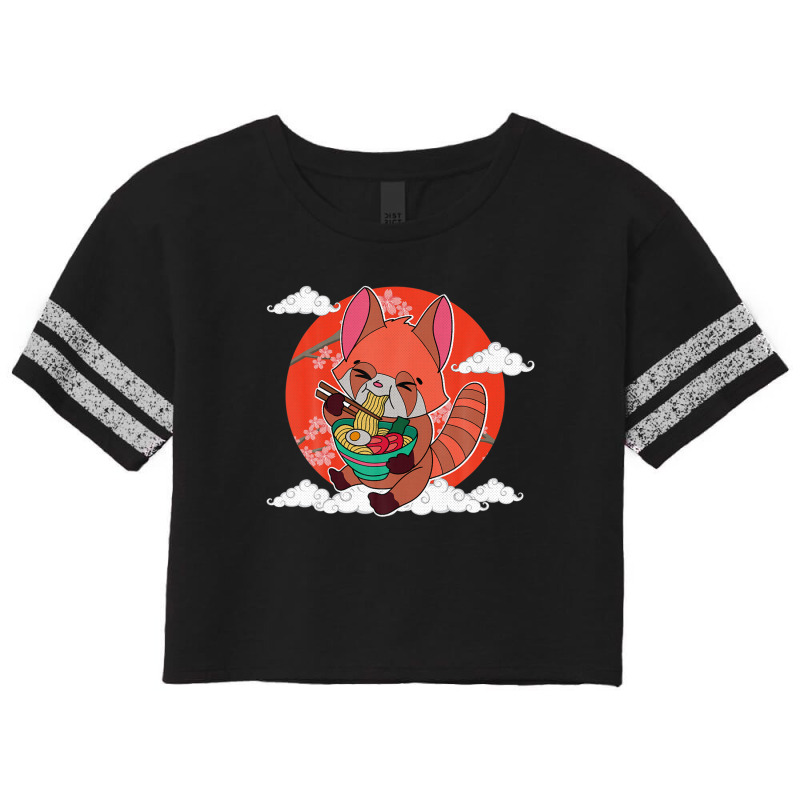 Red Panda Ramen Noodle Japan Cuisine Japanese Asian Food Scorecard Crop Tee by beastonkriss | Artistshot