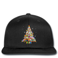 Christmas Library Tree Lights For Librarian And Book Lover T Shirt Printed Hat | Artistshot