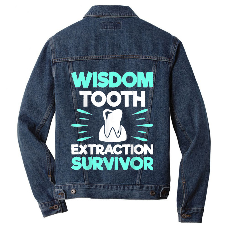 Wisdom Tooth Extraction Survivor Dentist Dental Hygienist Men Denim Jacket | Artistshot