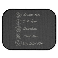 Sola Scriptura Protestant Christian Reformation 5 Solas Rear Car Mat | Artistshot