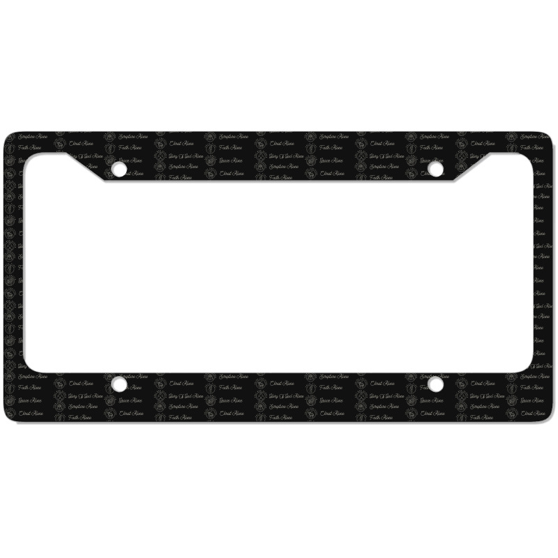 Sola Scriptura Protestant Christian Reformation 5 Solas License Plate Frame | Artistshot