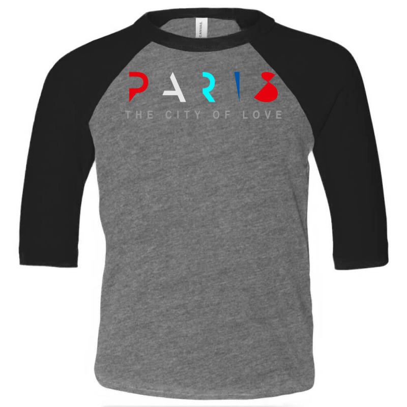 Paris The City Of Love Toddler 3/4 Sleeve Tee by BLACKHEART | Artistshot