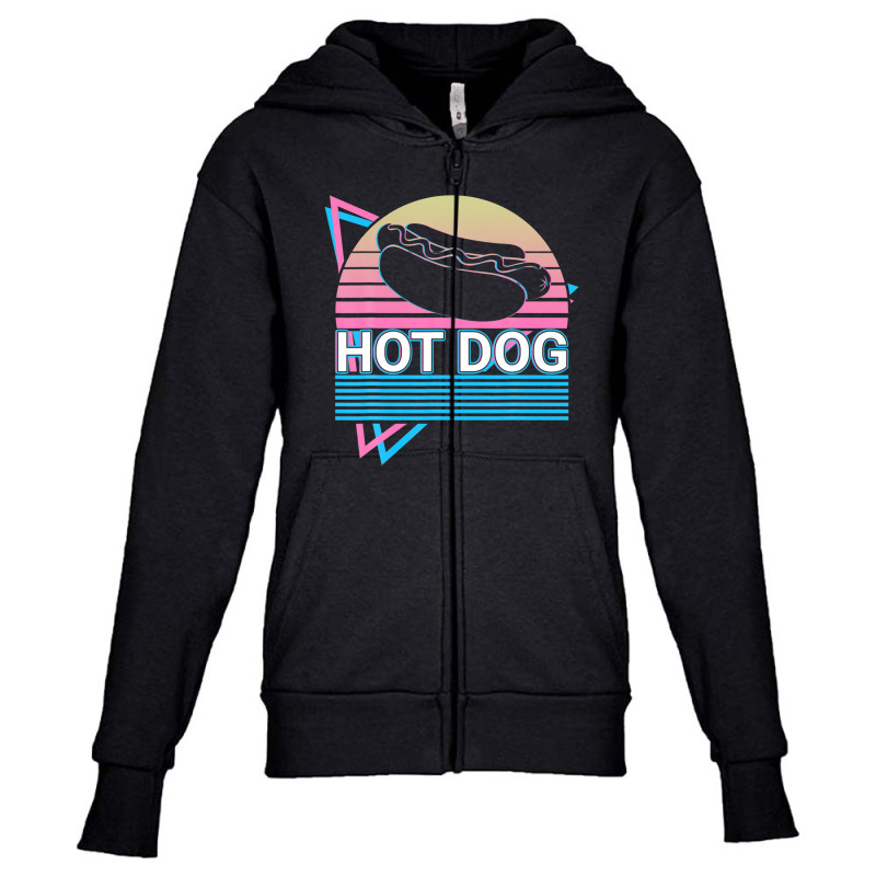 Hot Dog Sandwich Hotdog Retro Youth Zipper Hoodie by beastonkriss | Artistshot