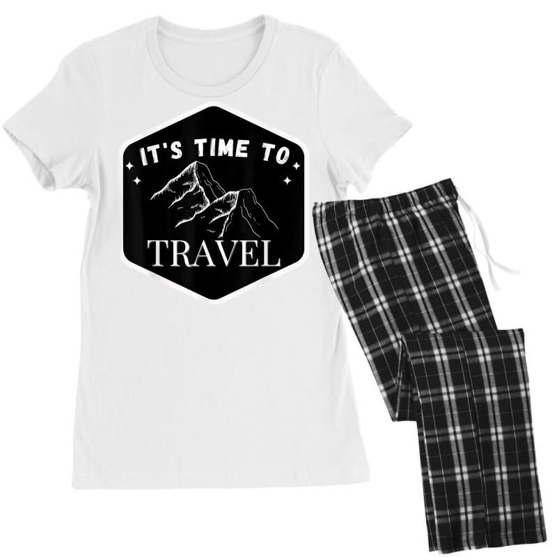 Fast Track Your Its Time To Travel T Shirt Women's Pajamas Set by rowenapas5d | Artistshot