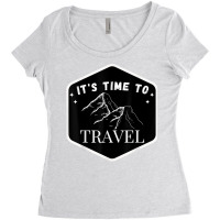 Fast Track Your Its Time To Travel T Shirt Women's Triblend Scoop T-shirt | Artistshot