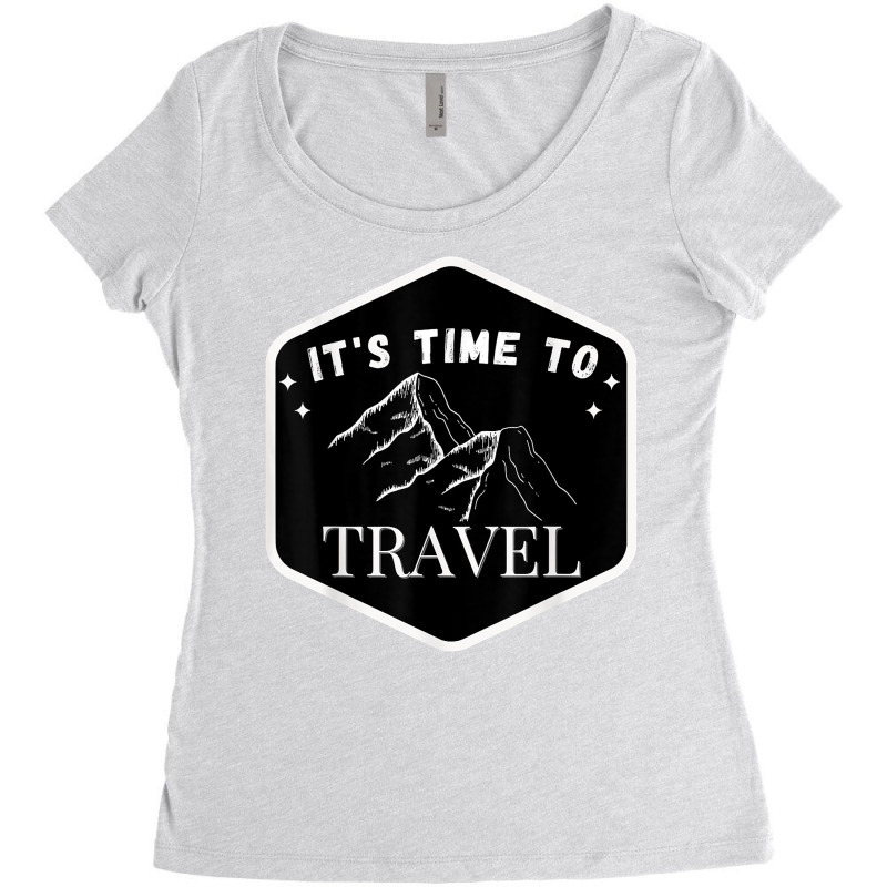 Fast Track Your Its Time To Travel T Shirt Women's Triblend Scoop T-shirt by rowenapas5d | Artistshot