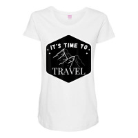 Fast Track Your Its Time To Travel T Shirt Maternity Scoop Neck T-shirt | Artistshot