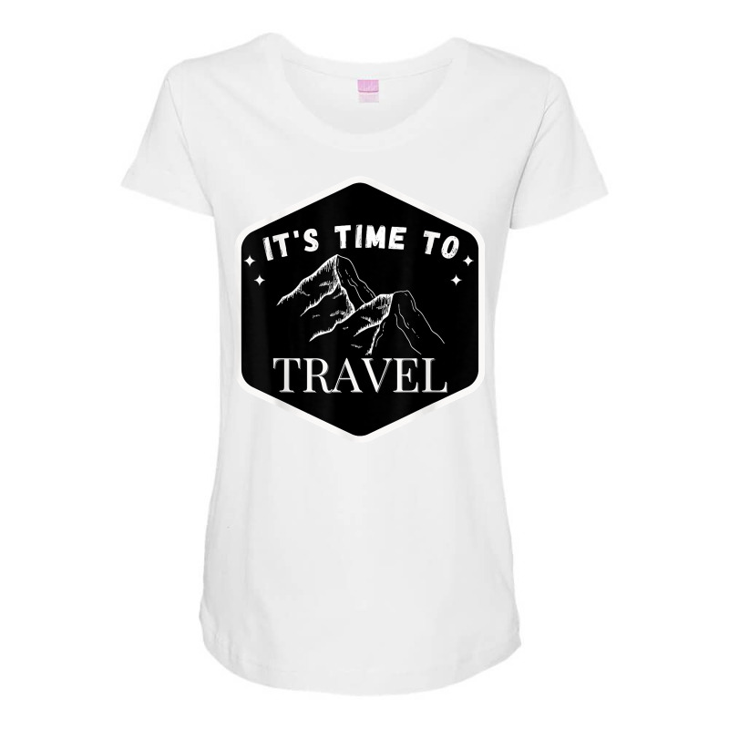 Fast Track Your Its Time To Travel T Shirt Maternity Scoop Neck T-shirt by rowenapas5d | Artistshot