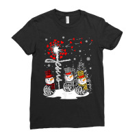 Faith Hope Love Snowman Jesus Dandelion Christian Christmas T Shirt Ladies Fitted T-shirt | Artistshot